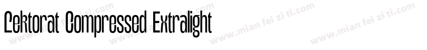 Lektorat Compressed Extralight字体转换
